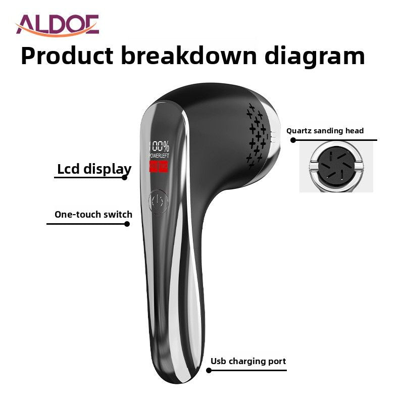 Rechargeable Electric Foot Callus Remover for Home Pedicure