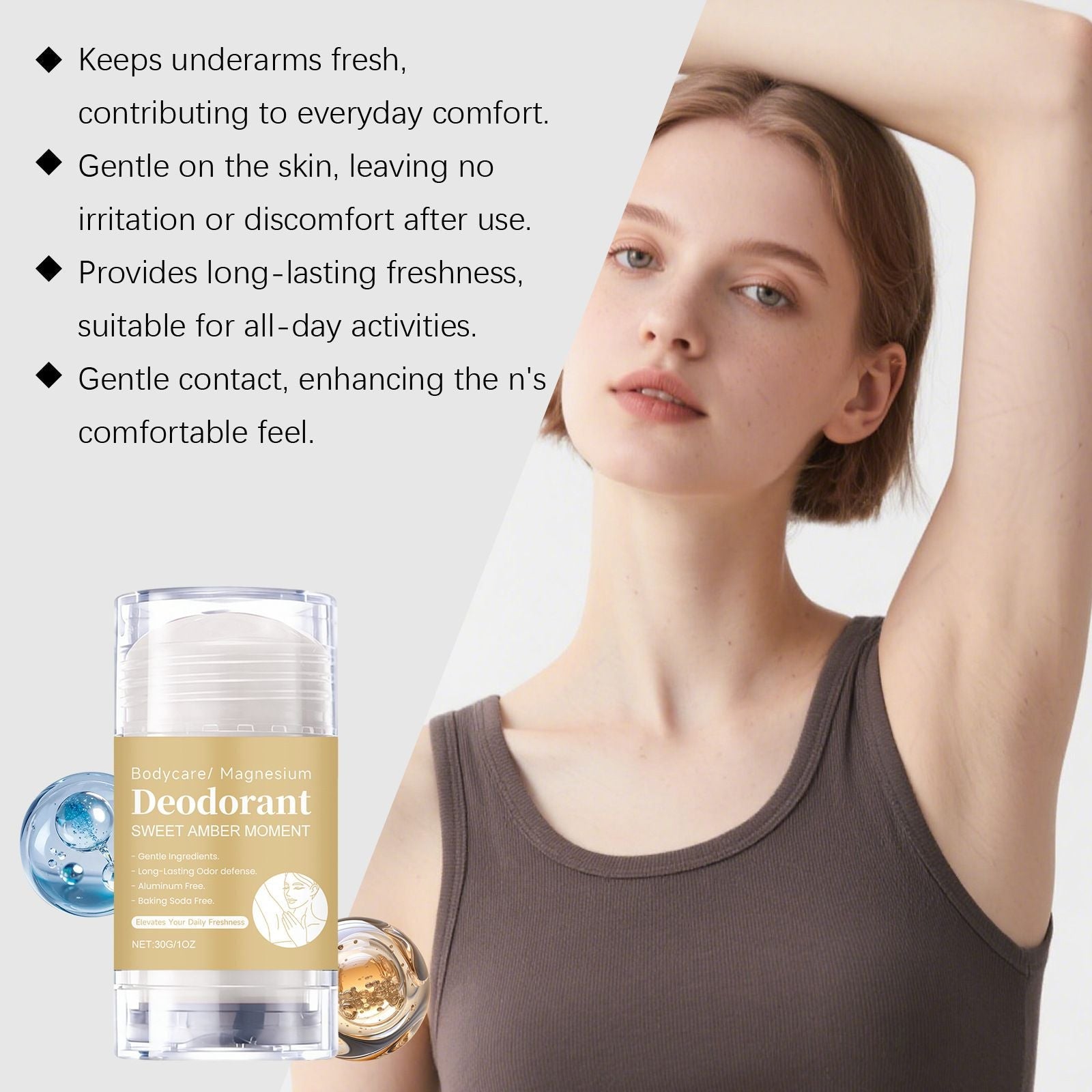 30g Amber Deodorant Stick with Warm and Long Lasting