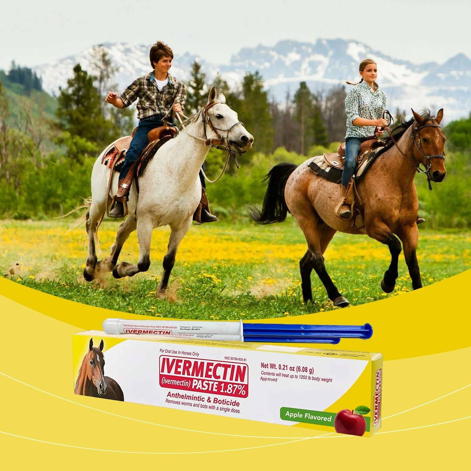 Apple-Flavored Horse Ointment, Expelling Insects, Gentle & Non-Irritating, Portable ,1pcs
