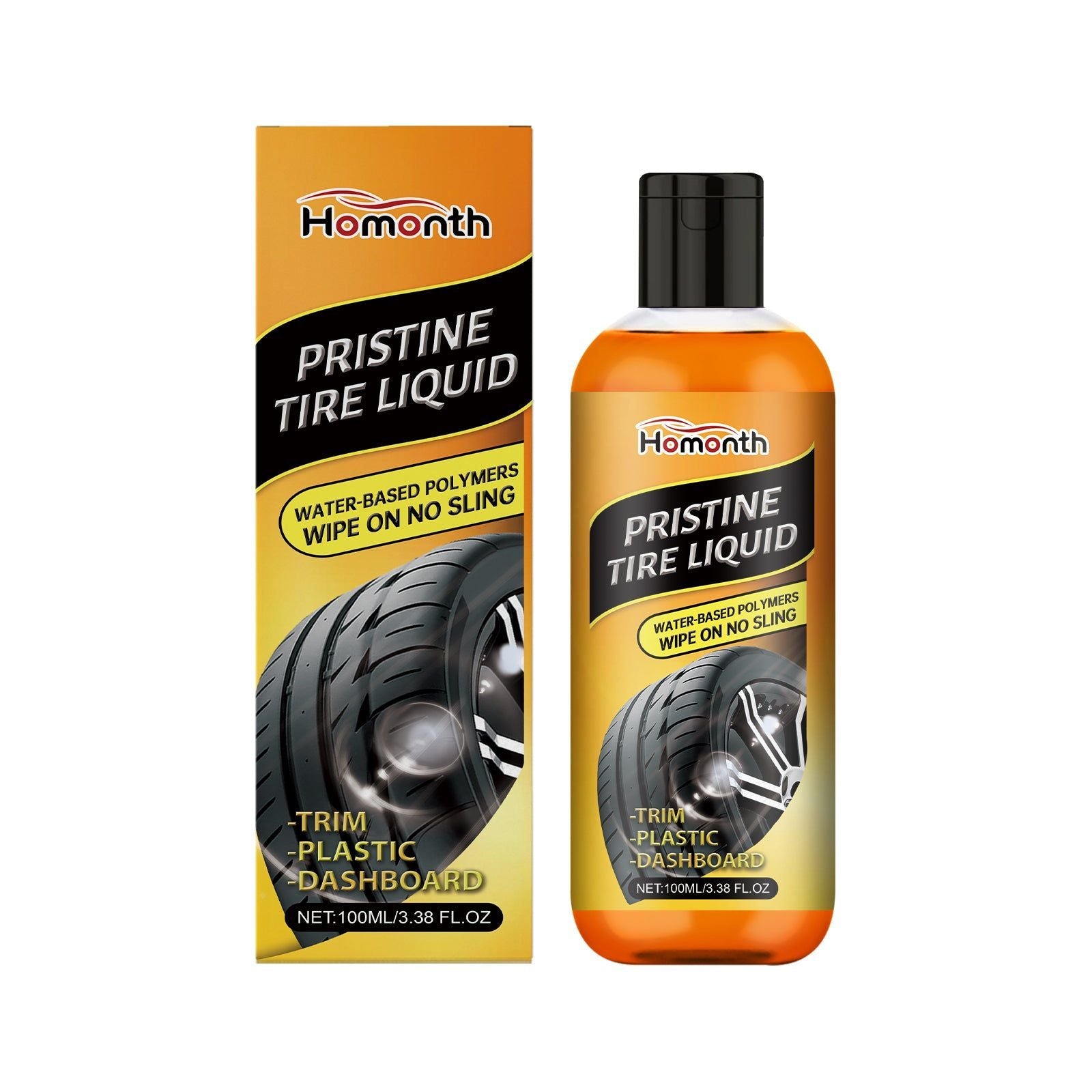 Car Tire Cleaner, Deep Cleaning, Eco-Friendly, Easy to Use, Restores Shine ,100ml