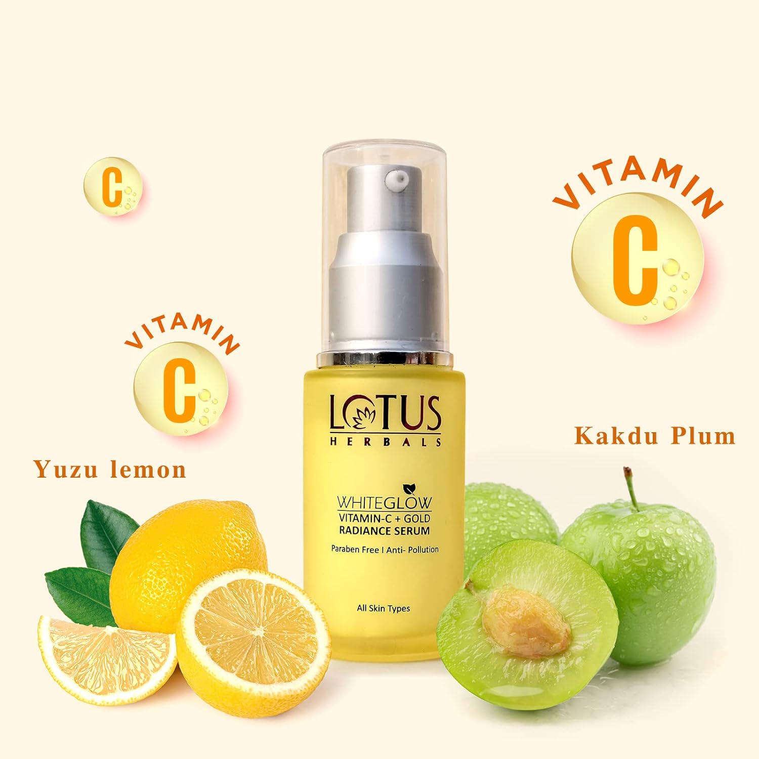 لوتس هيربالز وايت جلو فيتامين C + سيروم جولد راديانس 30 مل -