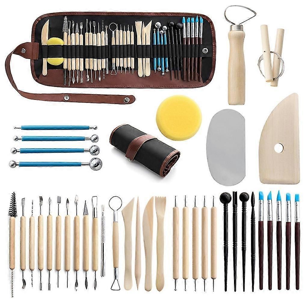 40pcs Clay Tools, Pottery Clay Sculpture Carving Tools, Pottery Sculpting Tools