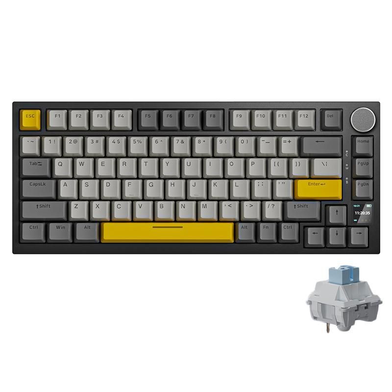 Ajazz AK820 Pro RGB Gaming Keyboard Flying Fish Spindle Black