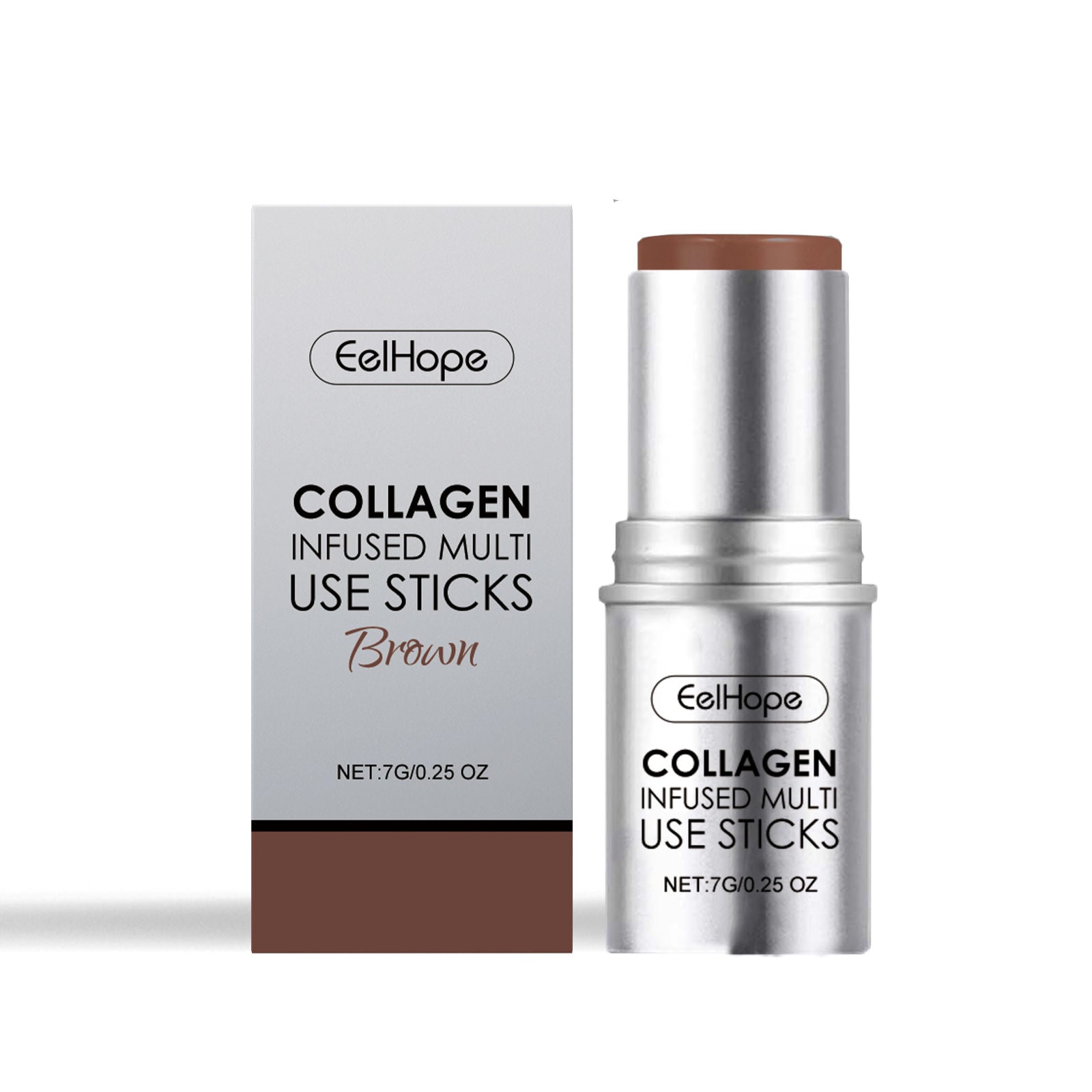 Collagen Makeup Stick, Hydrating Natural Blush, Multi-Color Lip & Cheek Stick ,7g