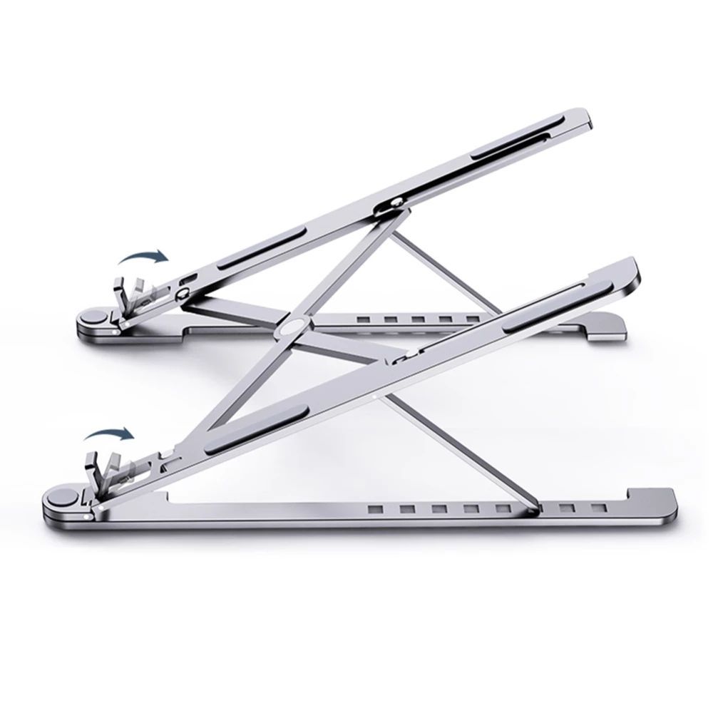 Folding Aluminum Laptop Stand Portable Cooling Rack For Macbook Air Pro