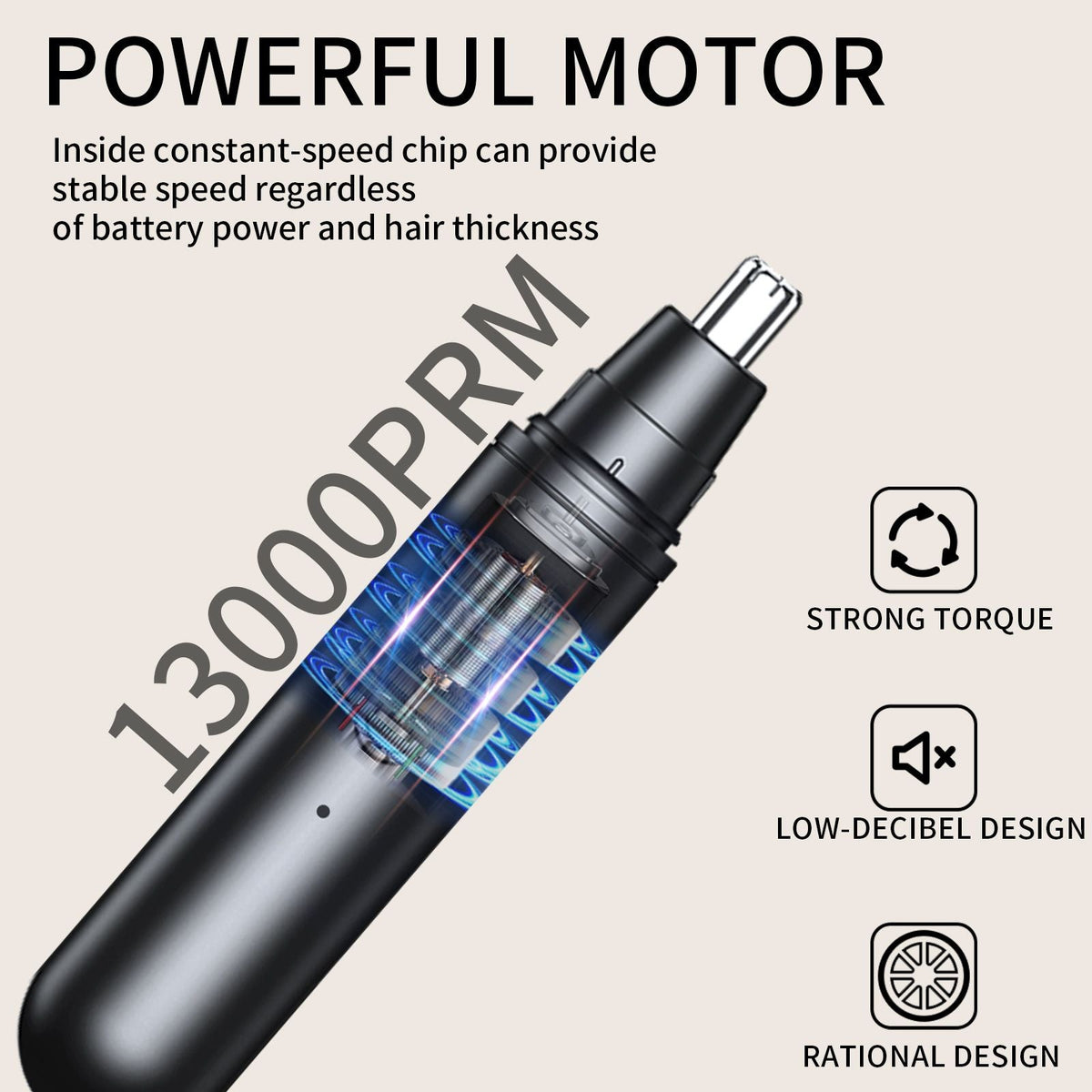 2-in-1 USB Rechargeable Nose Hair Trimmer