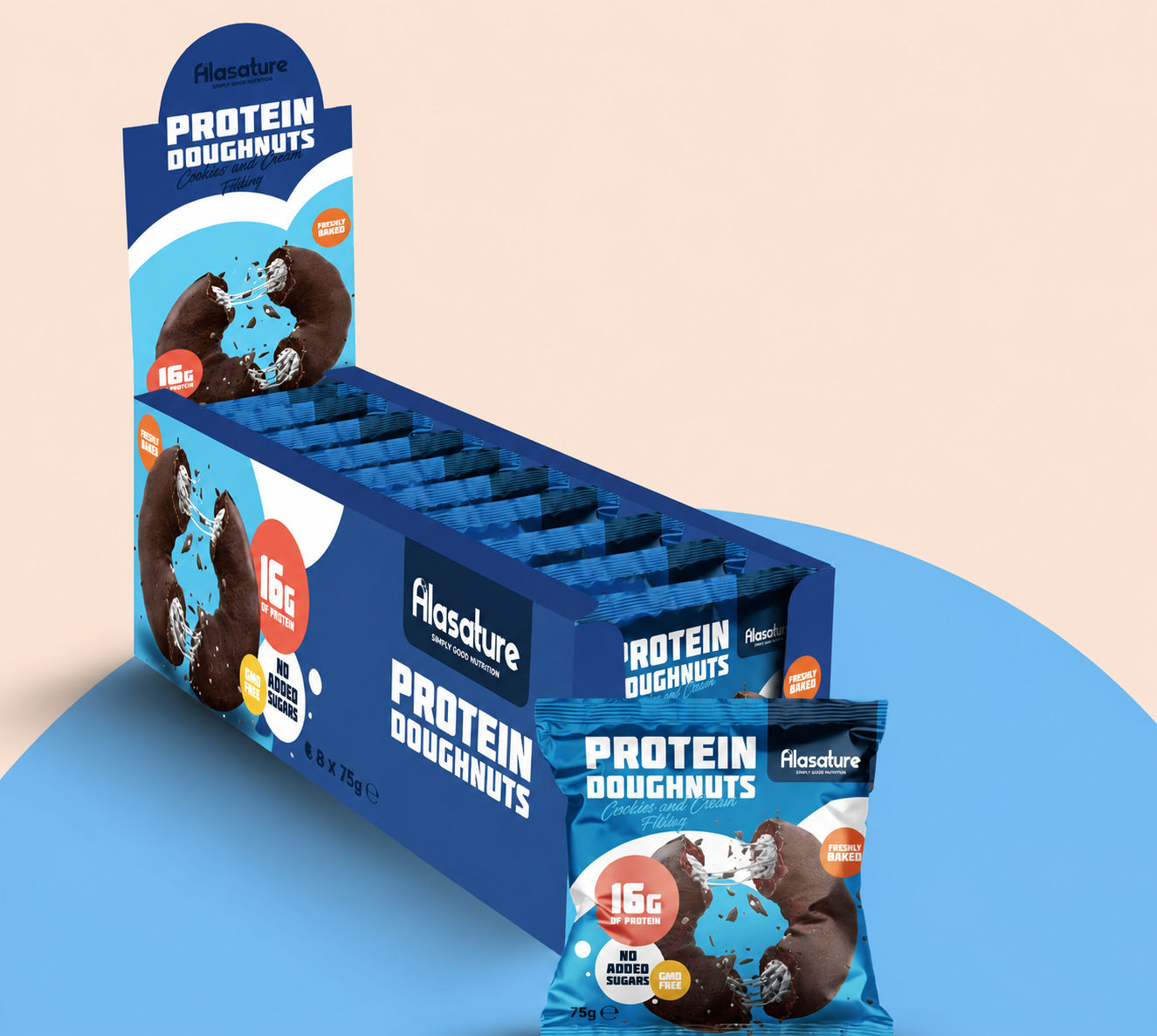 Alasature Protein Doughnuts – Cookies & Cream