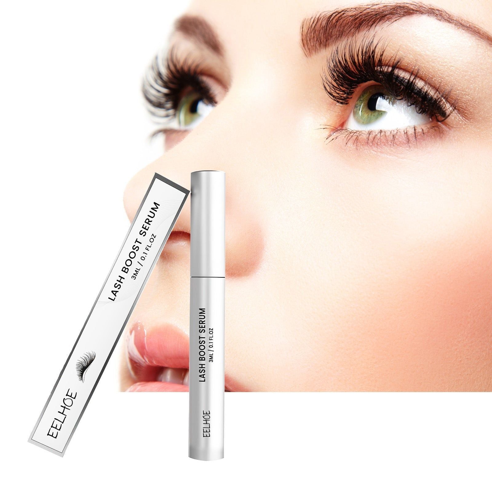Black Curl Lash Serum, Natural Thick Long Eyelash Enhancer, Nourishing Growth ,3ml