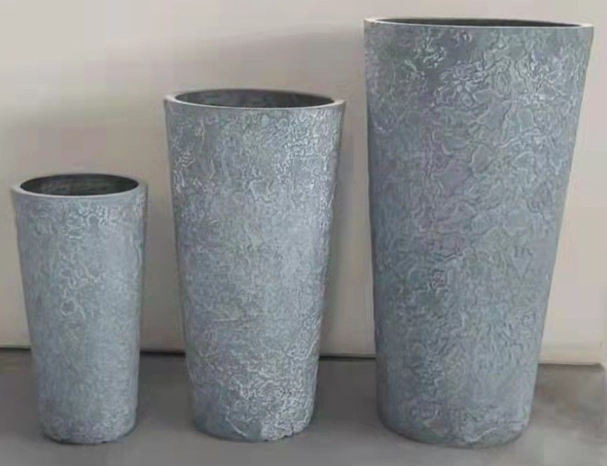 30x57cm Tall Textured Fiberclay Planter #KD-095