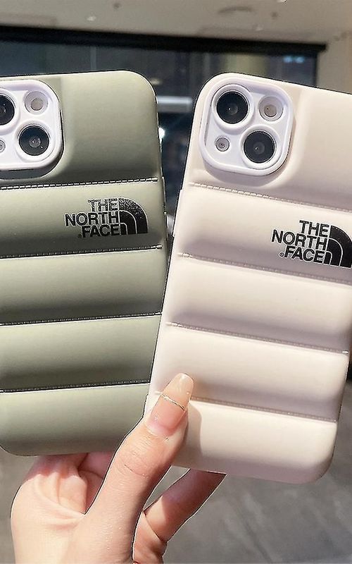 For iPhone 14 Series - 3D Cute Shockproof Cover, Winter Down Jacket Puffer Soft Cloth CaseFor iPhone 14/14 Pro/14 Plus/14 Pro Max