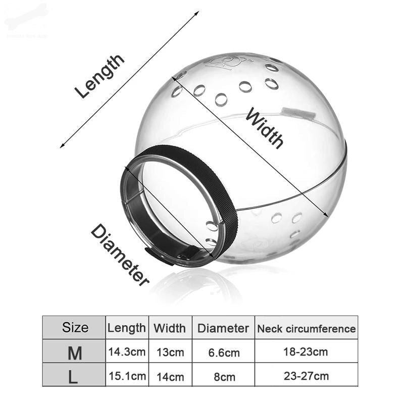 Cat Hood Ball Shaped Anti Bite Muzzle Breathable Anti Licking Mask Head Protective Cover