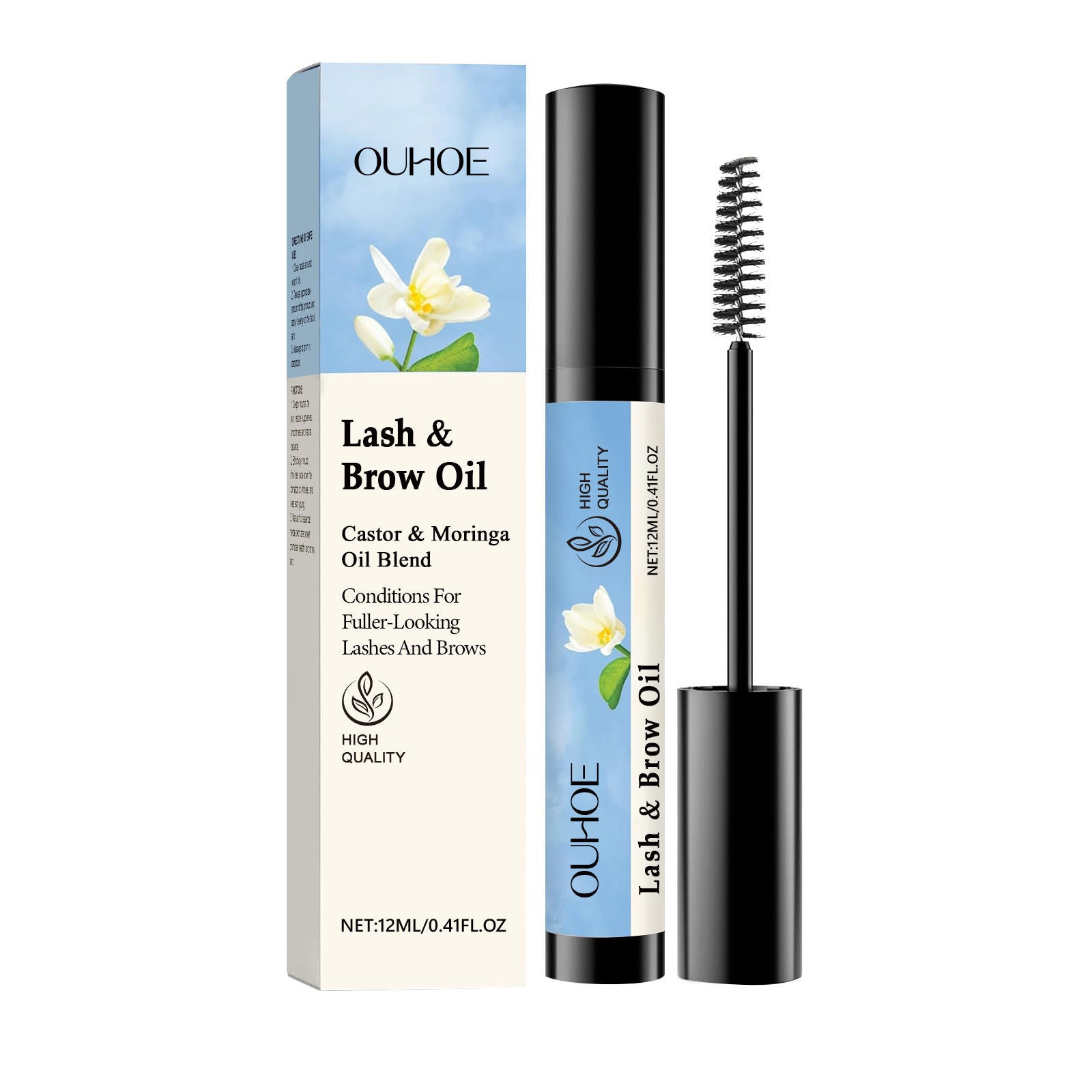 Curling Mascara for Long, Thick, Natural Eyelash and Eyebrow Care, Waterproof, Nourishing, Easy to Use ,12ml
