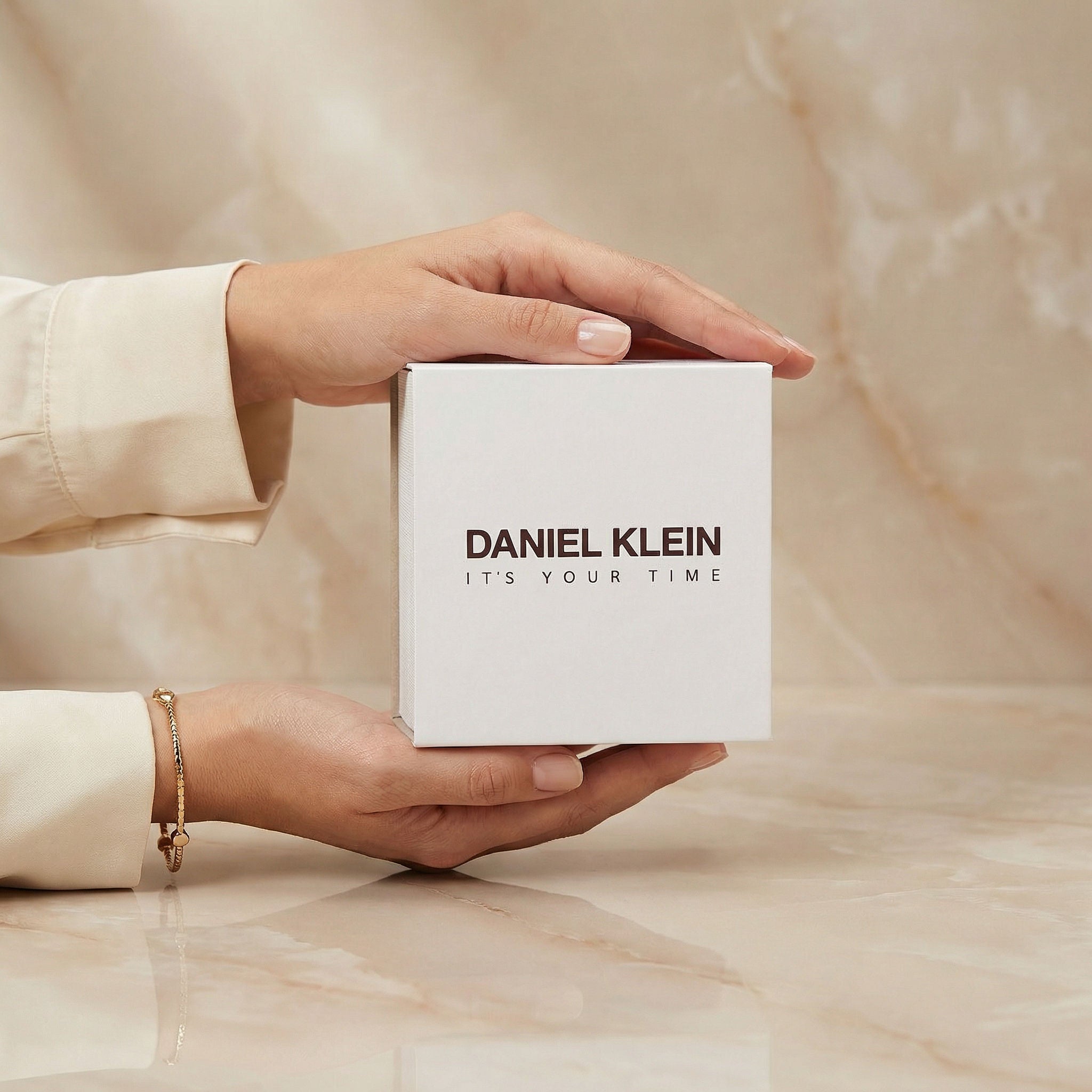 Daniel Klein Premium Gold Stainless Steel Sunray Dial Watch for Women, DK.6.14132-2