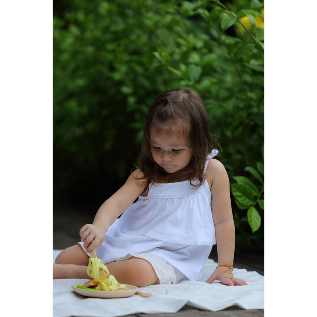 PlanToys Pasta Set — Wooden Pretend Play Food Set