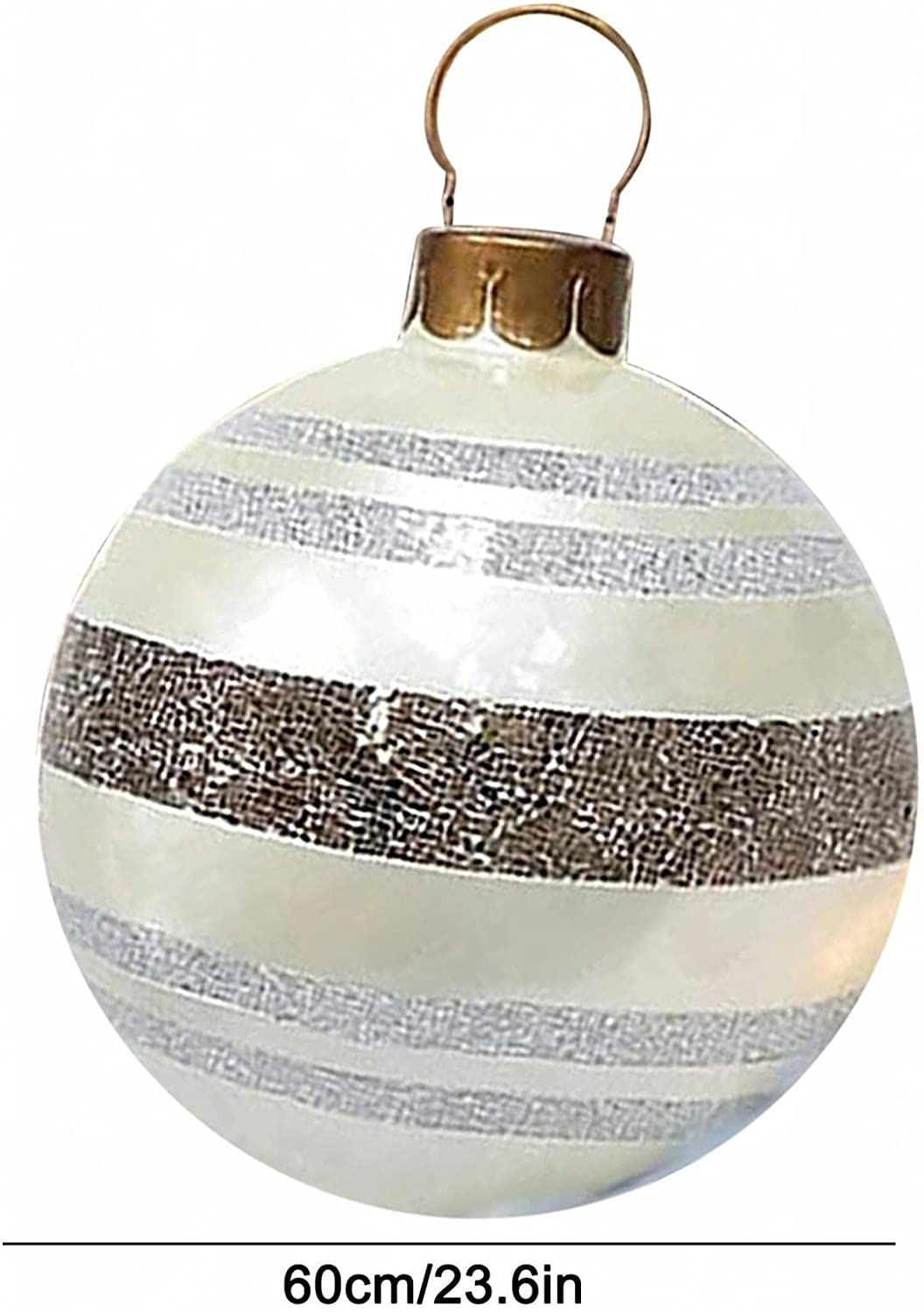 23.6 Inch Christmas Inflatable Decorated Ball Xmas Outdoor Ornament Holiday Decoration