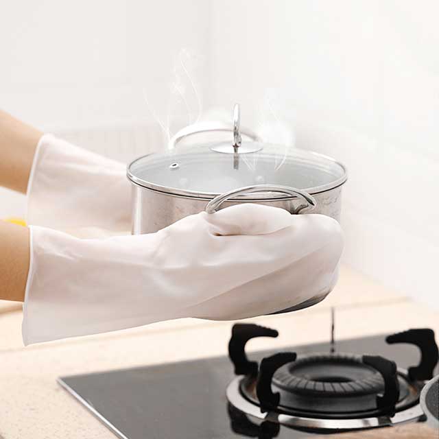 1 Pair Magic Gloves Kitchen Scrubber - Dual-Sided Cleaning Gloves for Washing Dishes & Household Tasks