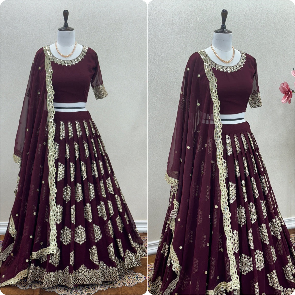 Fab Zone Designer Lehenga-Choli With Embroidery Work