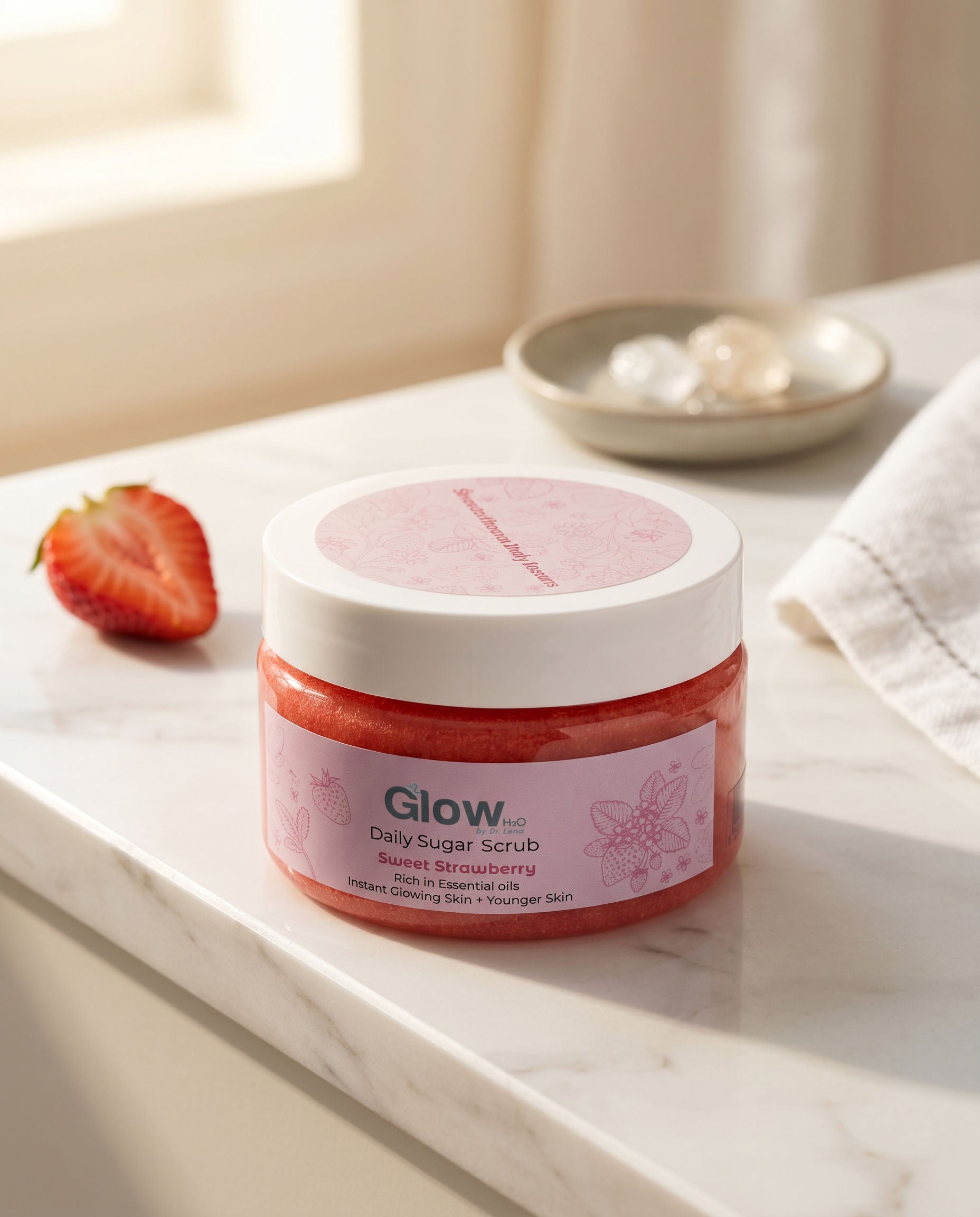 Glow H2O Strawbellicious Sugar Scrub