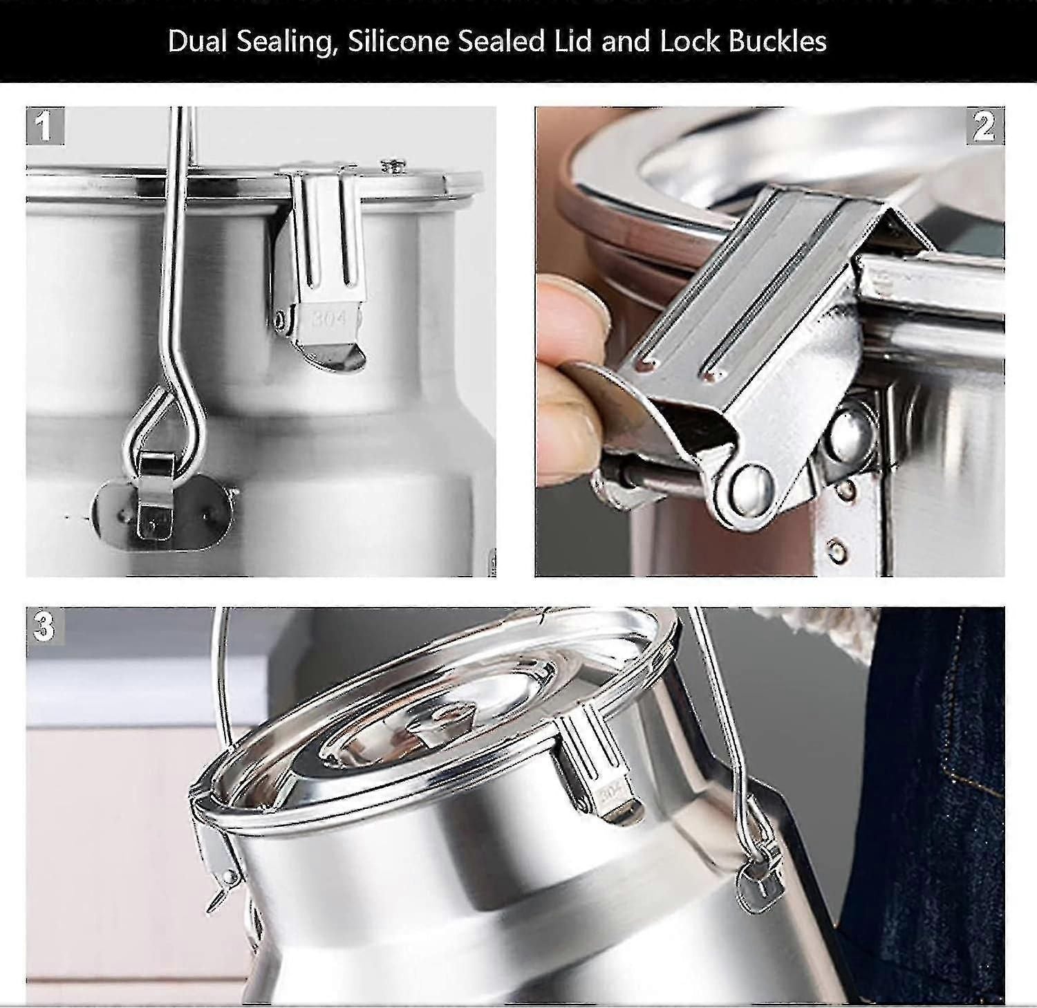 Stainless Steel Milk Can, 5l With Spigot Zy zxin