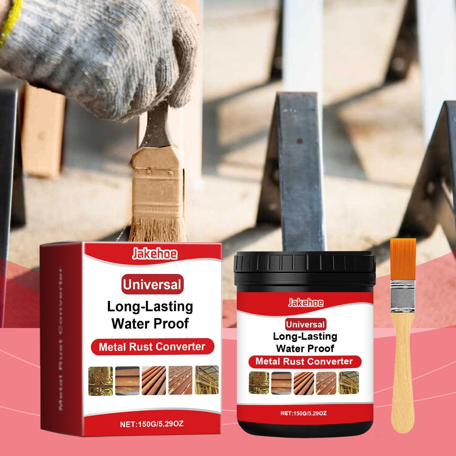 Rust Bright Metal Converter, Rust Removal & Protection, Easy DIY Anti-Corrosive Coating ,1set