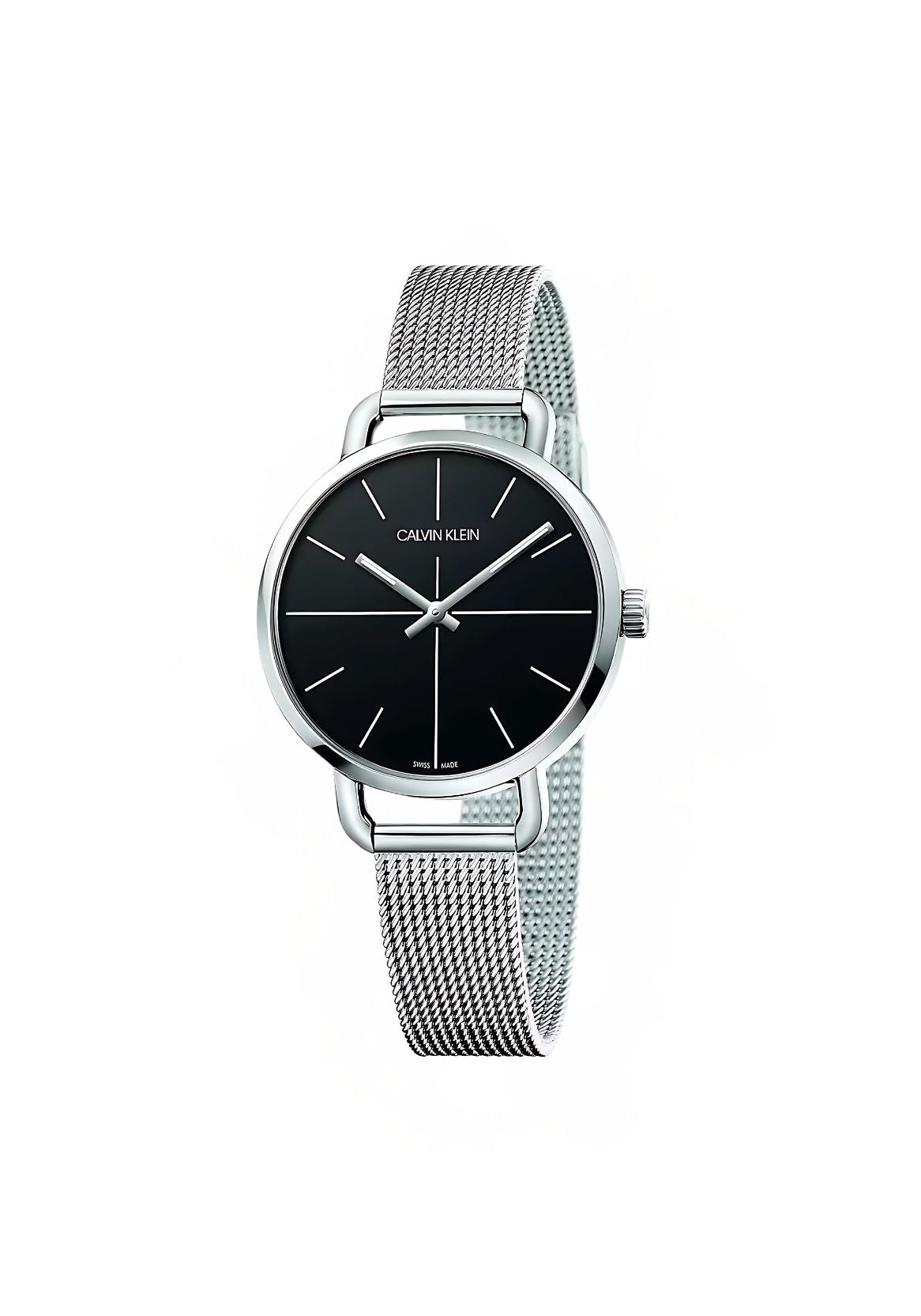 Calvin Klein Even watch - LAD 3H SS BLK K7B23121