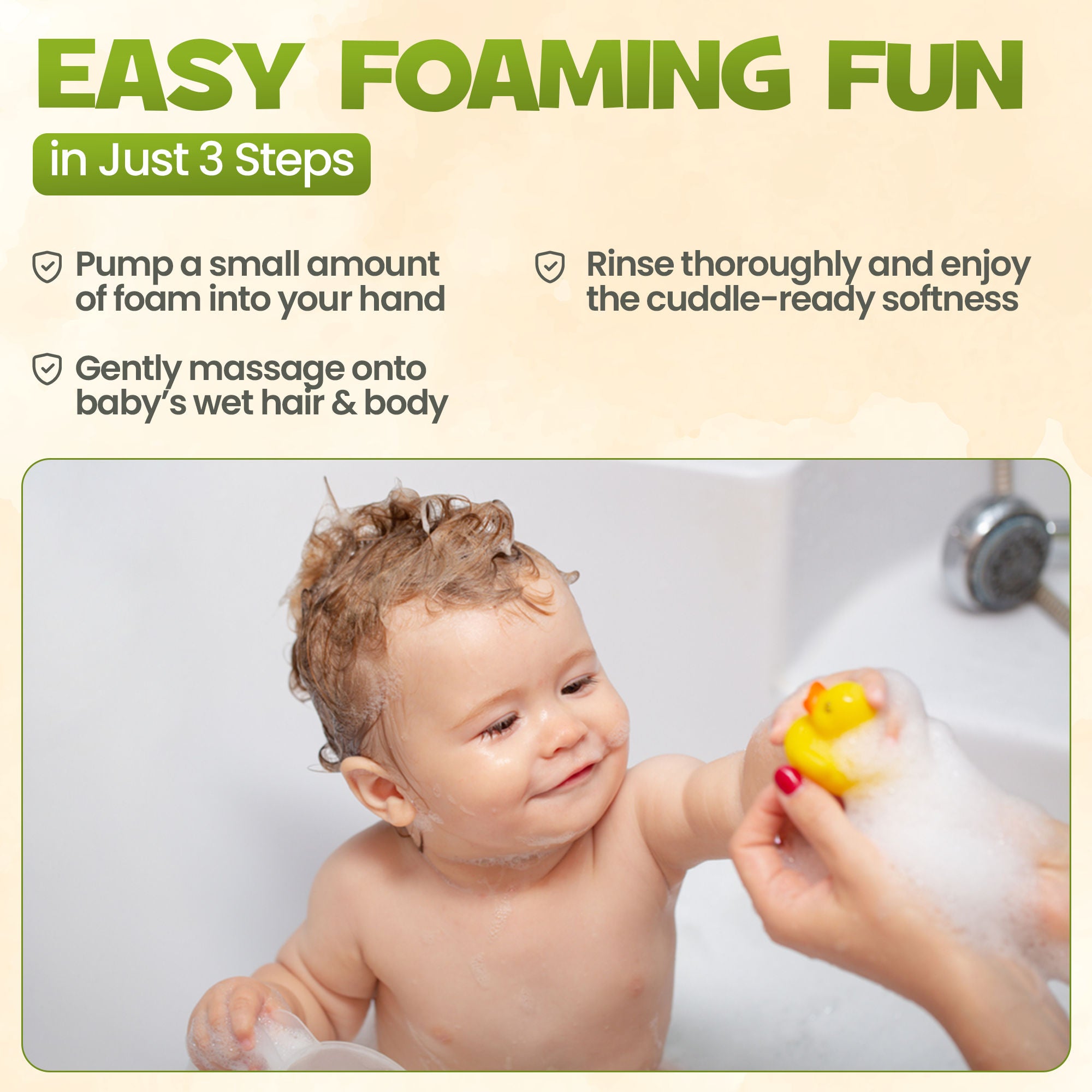 ENFANT Organic Plus  Shampoo & Body Wash Foam Mousse
