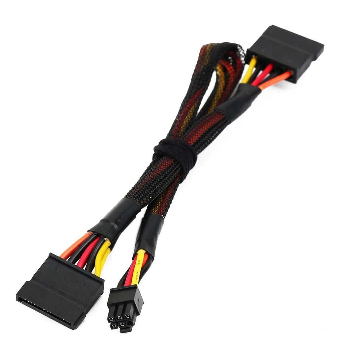 Mini 6Pin to 15Pin X2 SATA Power Cable Cord for Vostro 3650 3653 3655 Desktop Computer HDD SSD Expa