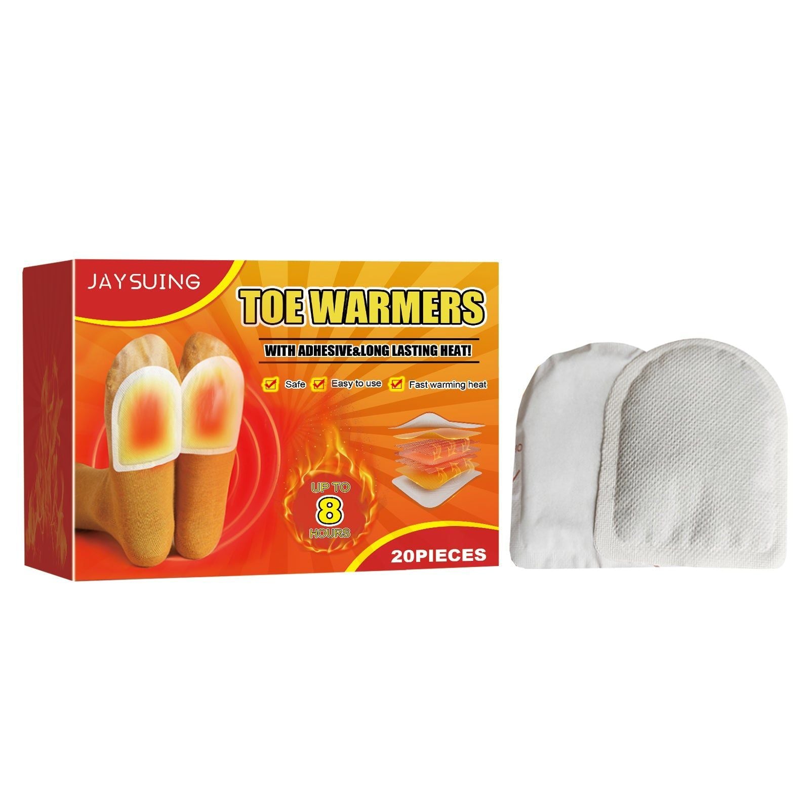 Stay Warm All Winter with Disposable Heated Foot Patches, Ultimate Foot Care Solution ,20pieces
