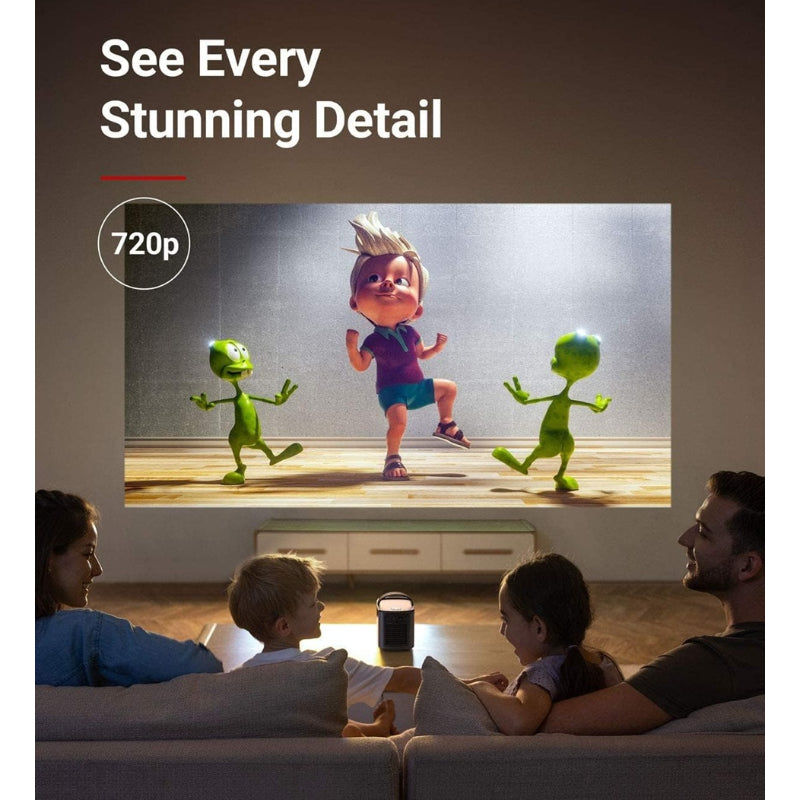 Anker Nebula Mars II Pro Portable Projector, 400 Lumens, 720p HD, Black