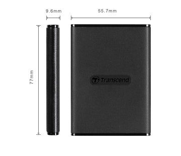 Transcend TS2TESD270C ، 2 تيرابايت، SSD خارجي، ESD270C، USB 3.1 Gen 2، النوع C