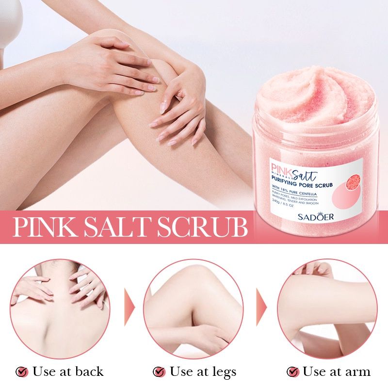 Himalayan Pink Salt Body Scrub for Deep Pore Cleansing -001-SD39170