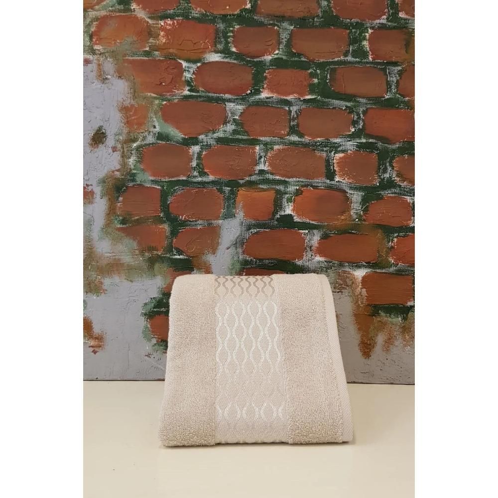 Özdilek Elissa Cotton Soft Hand Face Towel 6 Pcs - Cream ,Pink, Stone, Gray, Beige, White 50*80 cm