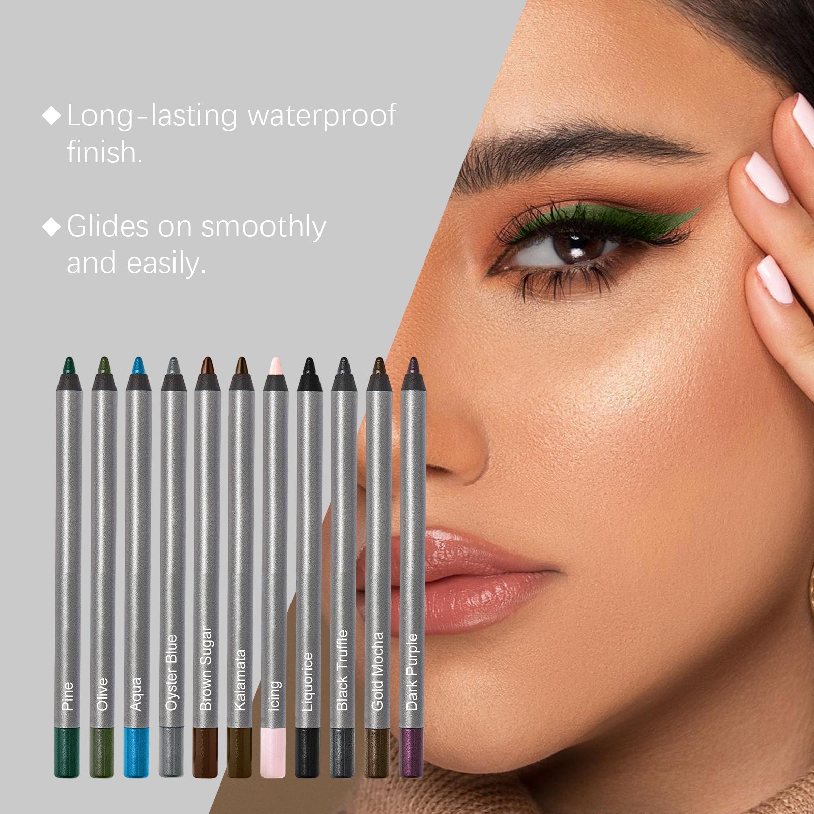 Licorice Eyeliner Gel Pen, Waterproof, Smudge-Proof, Long-Lasting Makeup Products ,1pcs