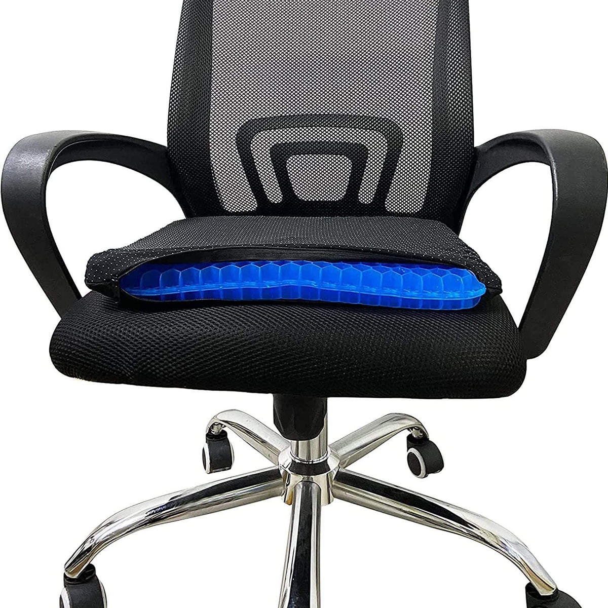 Cooling Car Seat Cushion Breathable Office Silicone Chair Mat Honeycomb Seat Pad