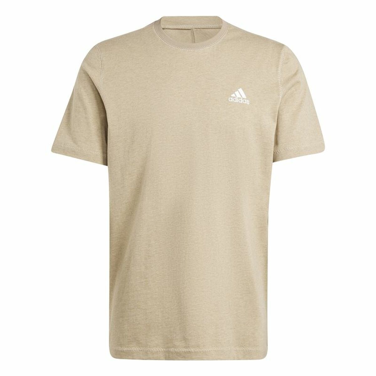 Men’s Short Sleeve T-Shirt Adidas Seasonal Essentials Melange Beige