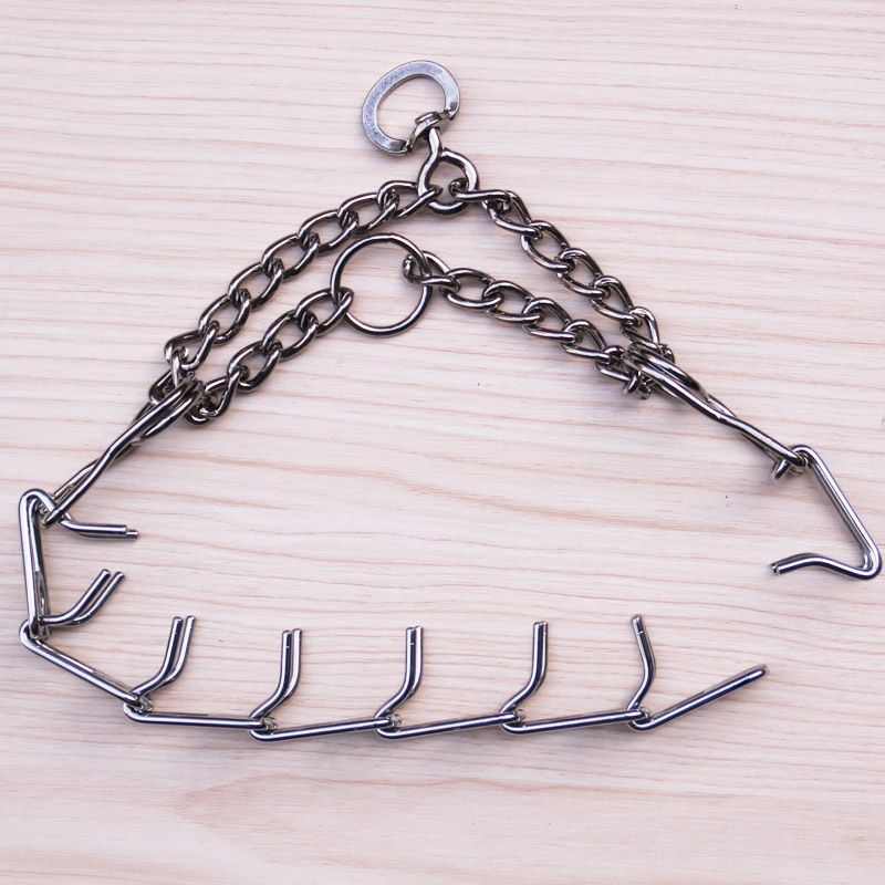 Dog Training Chain Metal Steel Safety Adjustable Detachable Pet Training Collar