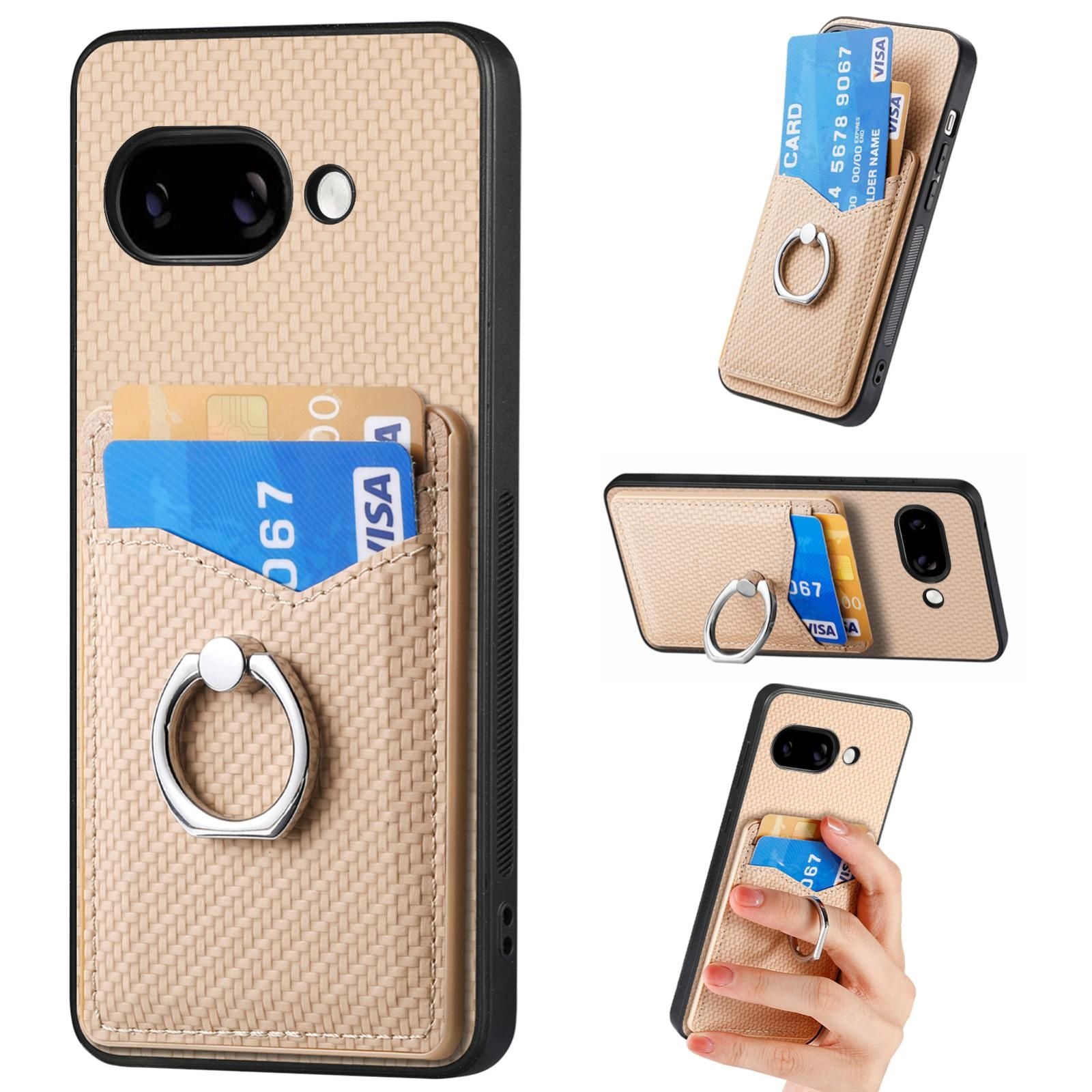 Card Wallet Ring Phone Case For Google Pixel 9a