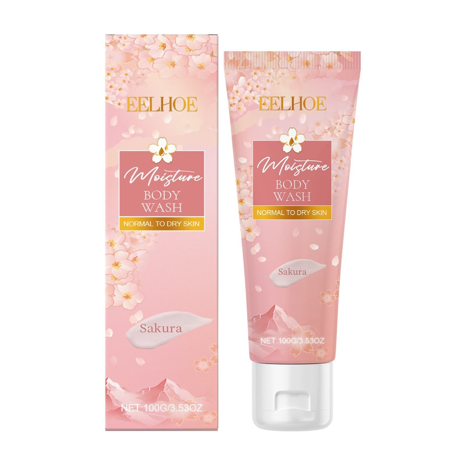Cherry Blossom Moisturizing Shower Gel, Clean and Moisturize, Long-Lasting Soft Skin ,100g
