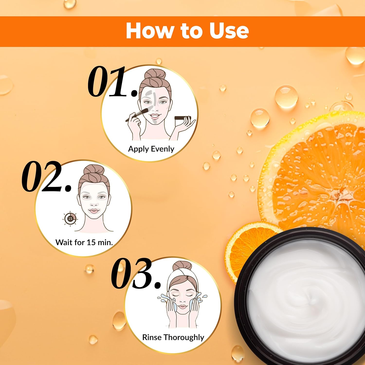 قناع الوجه "Good Vibes" بفيتامين C لتفتيح البشرة 50 جم