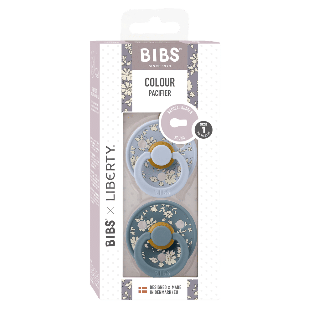 Bibs-Liberty 2 Pack Colour Latex Size 1-Capel/Dusty blue