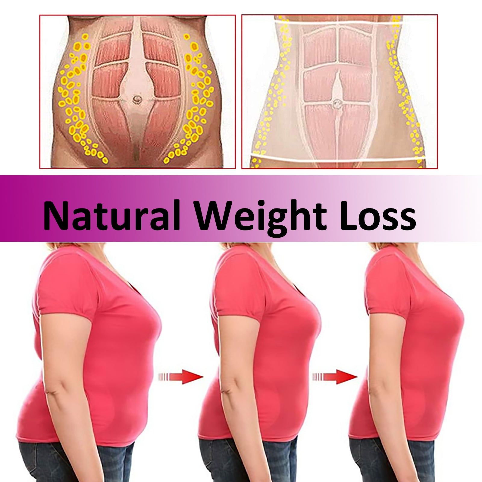 Body Shaping Patch, Abdominal Firming, Fat Burner, Metabolism Boost, Breathable Comfort ,5pcs