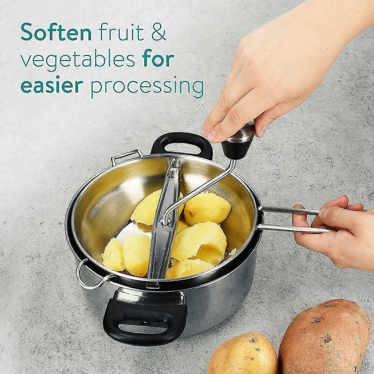 Stainless Steel Food Mill With 3 Sieve Inserts for Soups and Sauces
