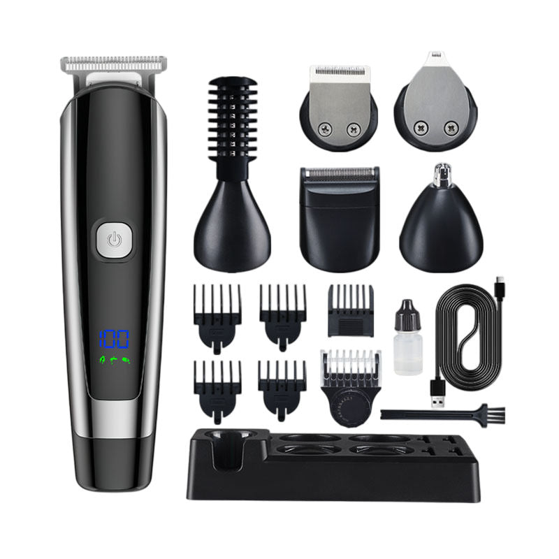 6-in-1 Hair Clipper Kit with LED Display