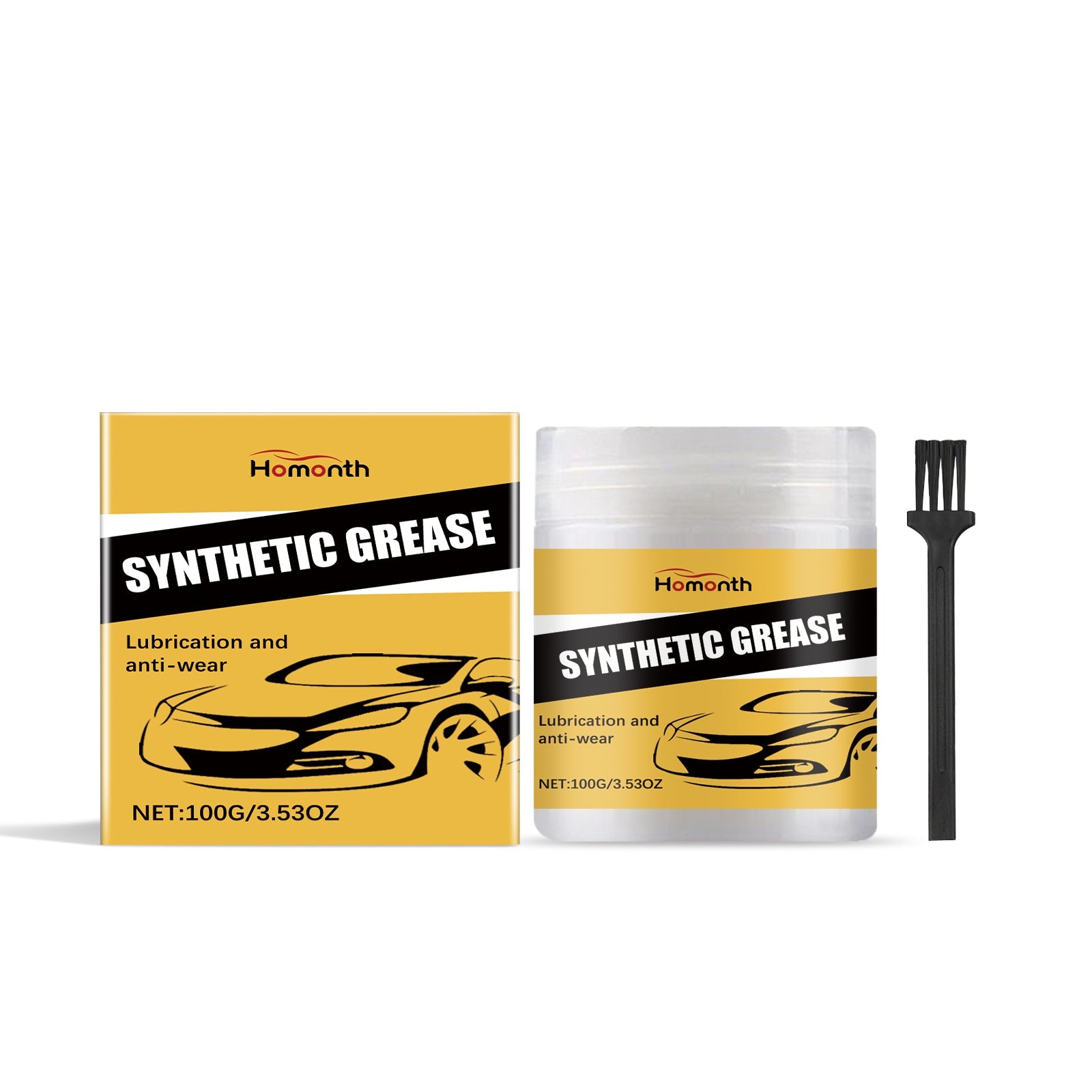 Automotive Care Grease, Multi-Function Lubricant for Car Maintenance, Rust Inhibitor, Easy to Use ,1set