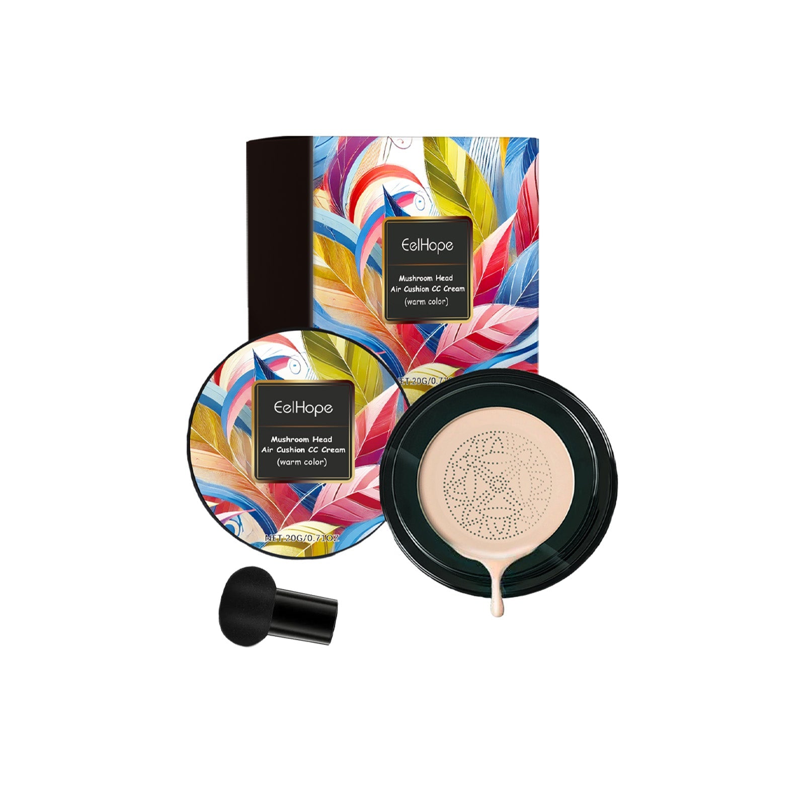 Air Cushion, Natural Flawless Makeup, Hydrating Poreless Concealer, Easy to Apply ,20g