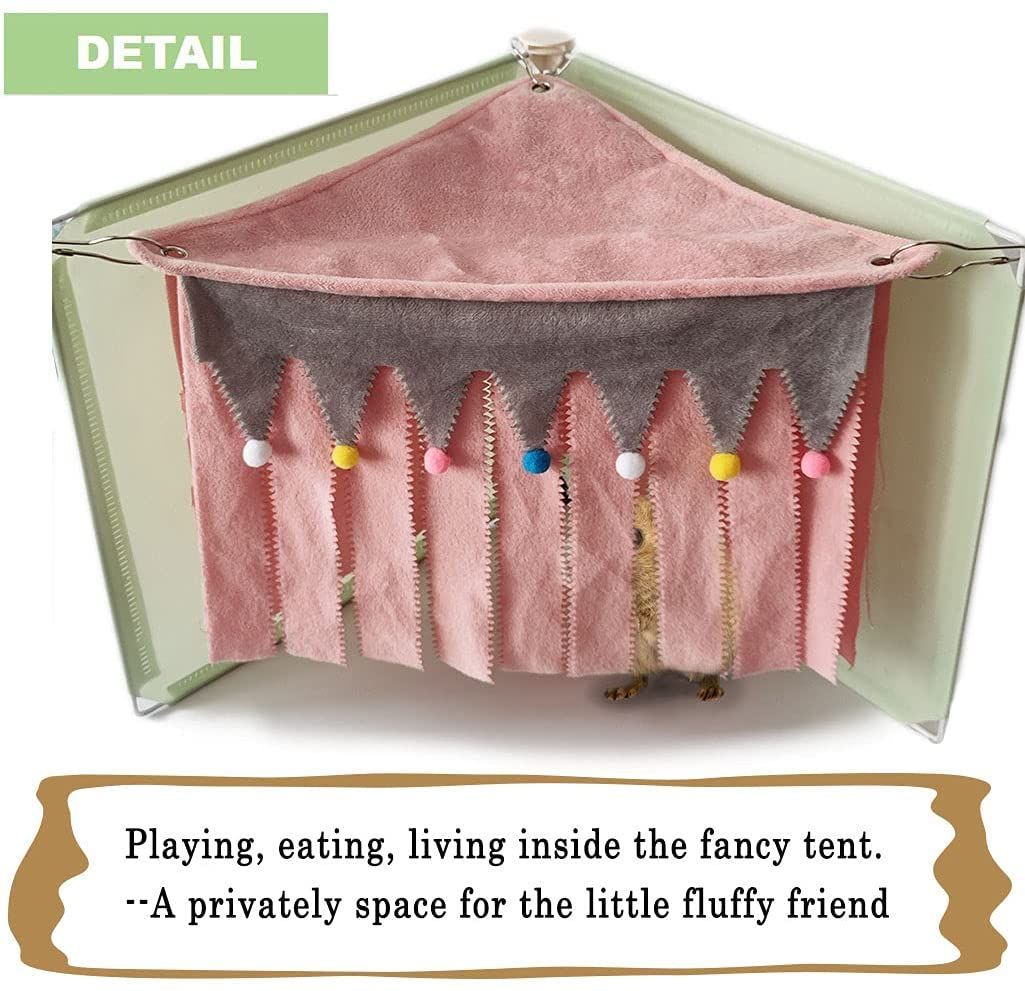 Pets Hammock Small Animal Hanging Bed Hideout Nest Tent For Hamster Guinea Pig Chinchilla