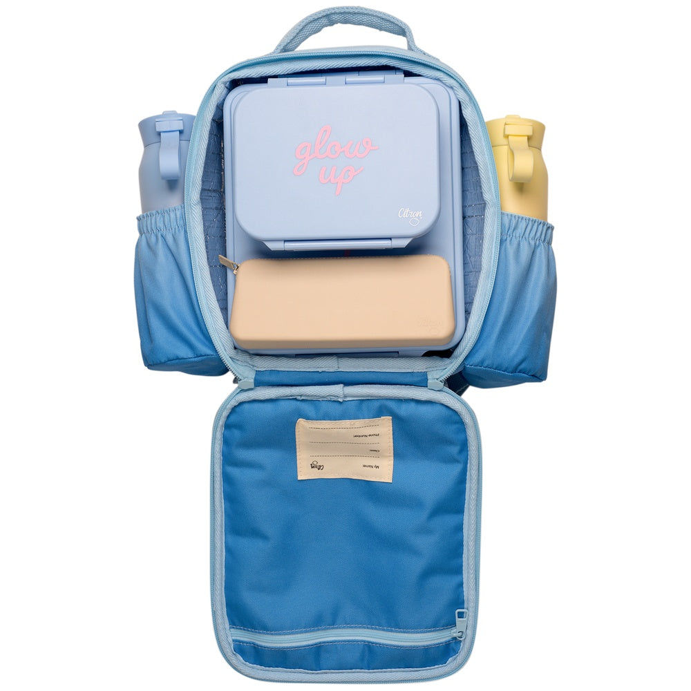 Citron Insulated Lunchbag Backpack - Blue Glowup