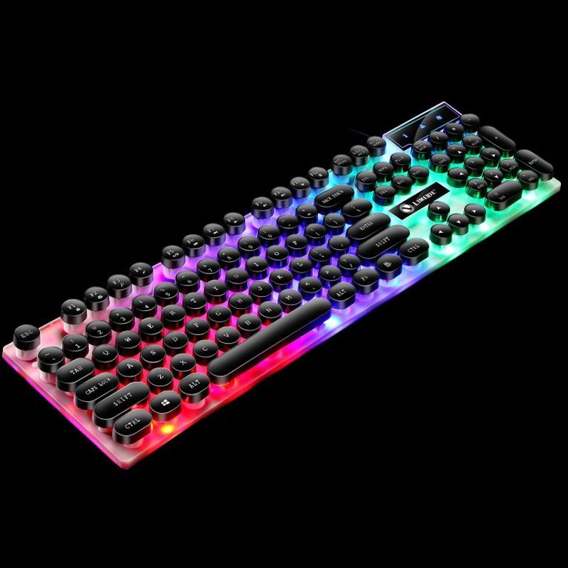 Mouse and Keyboard Set, Colour: Punk Single Keyboard Black Punk Single Keyboard  Black
