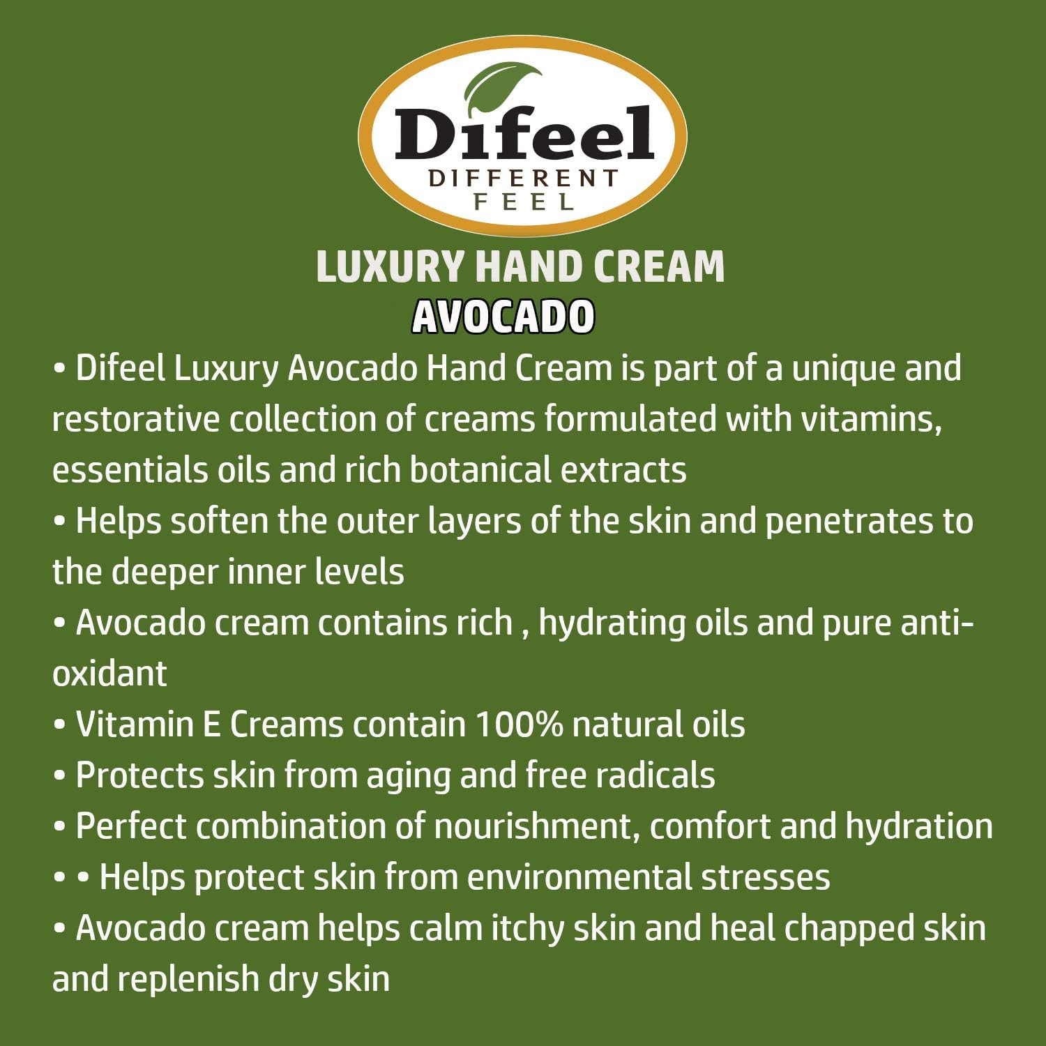 Difeel Hand Cream Avacado 40G