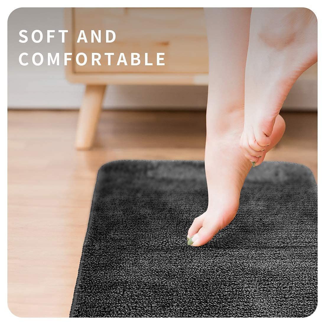AIESY®  Beautiful Super-Soft Solid Runner Anti Skid Rug